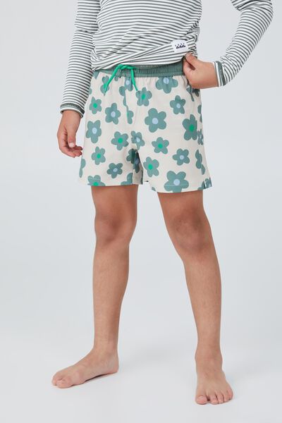 Bailey Board Short, RAINY DAY/SWAG GREEN FLORAL