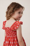 Amy Tiered Dress, CAPSICUM/ELODIE FLOWER STAMP - alternate image 4