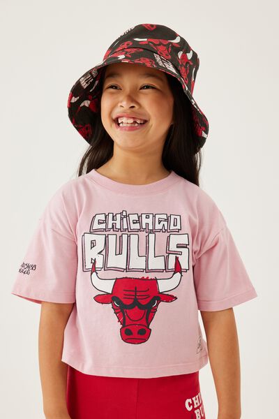 Kids Licensed Bucket Hat, LCN NBA CHICAGO BULLS/RAINY DAY