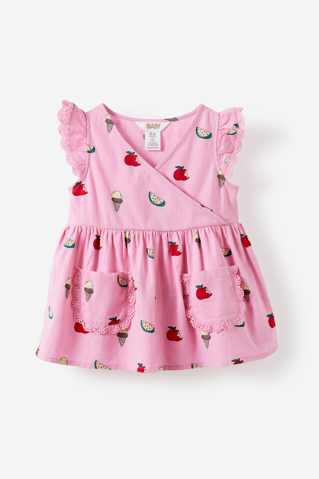 Charlie Baby Doll Dress, STRAWBERRY MILK/TINY JOYS