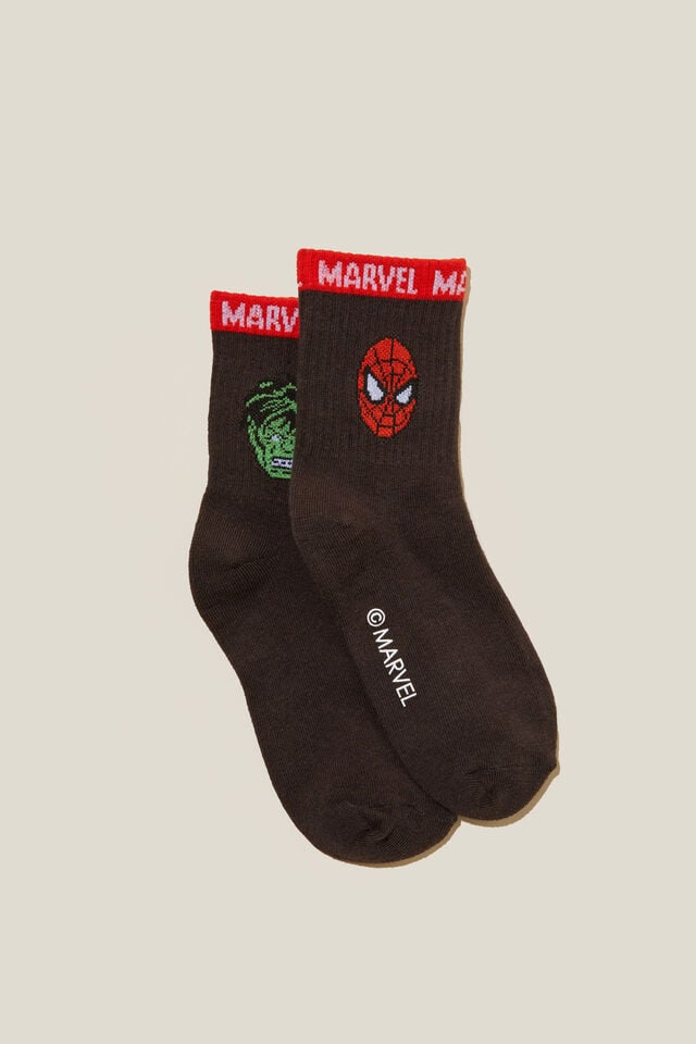 Marvel Single Pack Crew Sock, LCN MAR PHANTOM/MARVEL AVENGERS