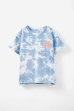 Poppy Short Sleeve Graphic Print Tee, DUSK BLUE TIE DYE/BLUE SKY - alternate image 1