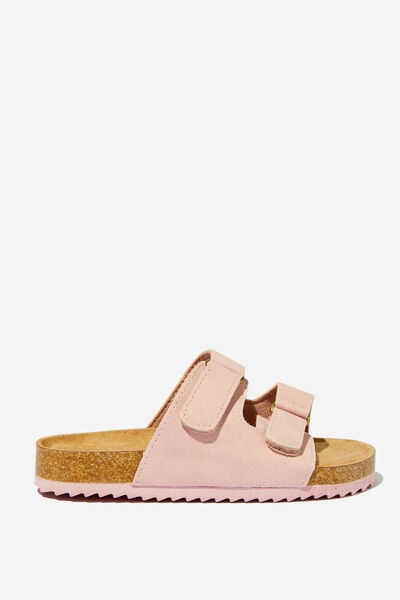 Frankie Double Strap Slide, BLUSH PINK