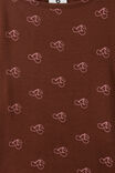 Fitted Short Sleeve Essential Boat Neck Tee, ROCKY ROAD/BALLET PINK CHERRY - example image 2