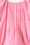 Baby Woven Raglan Bubbysuit, STRAWBERRY MILK STRIPE - example image 2