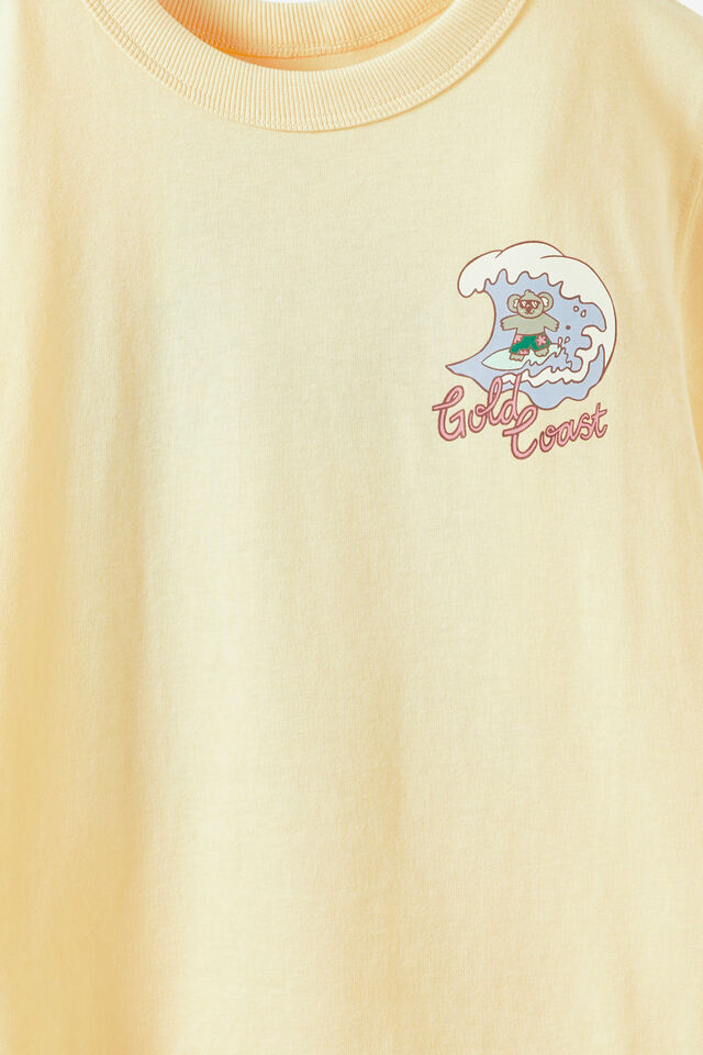 Essentials Graphic Short Sleeve Tee, BUTTER YELLOW/GOLD COAST KOALA