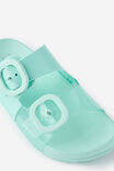 Kids Double Buckle Jelly Slide, SEA GLASS - example image 2