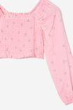 Lila Long Sleeve Top, BLUSH PINK/MANDY MIMI FLORAL - alternate image 2