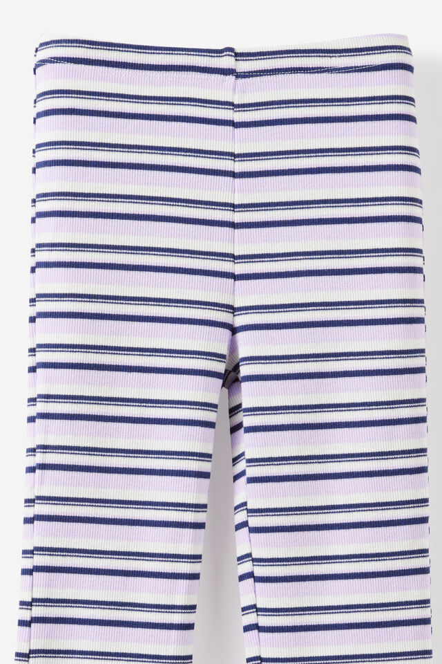 Essential Francine Flare Legging, VINTAGE LILAC/DENIM NAVY/VANILLA STRIPE