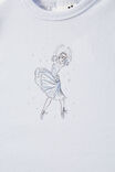 Cinderella Mila Sleeve Pyjama Set, LCN DIS MORNING BLUE/BALLET CINDERELLA - alternate image 2