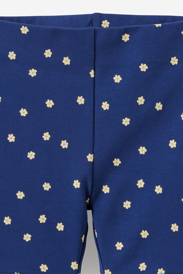 Essential Bike Short, DENIM NAVY/FLORAL DITSY