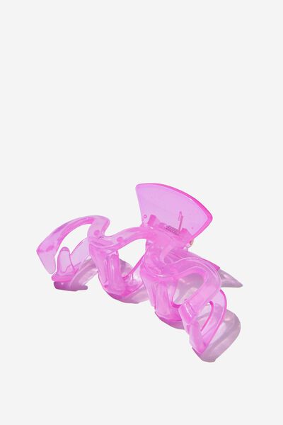 Caitlin Claw Clip, MILKY SQUIGGLE PINK