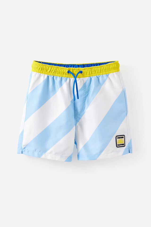 Bailey Board Short, CLOUD BLUE/VANILLA STRIPE