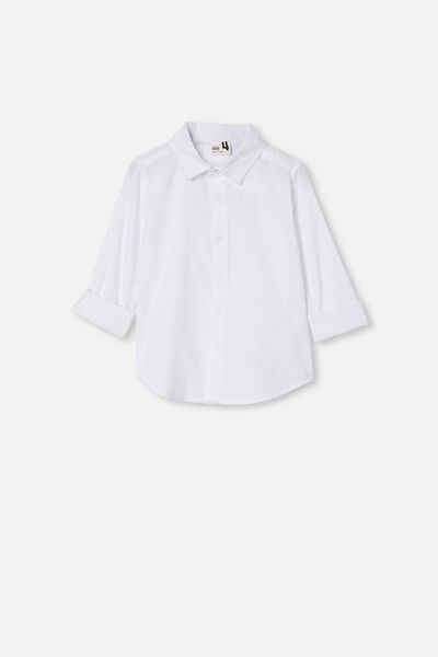 Harper Long Sleeve Shirt, WHITE