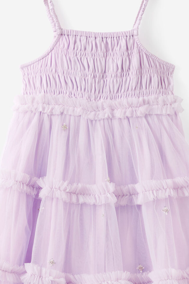 Embellished Dress Up Dress, VINTAGE LILAC