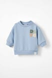 Alma Drop Shoulder Sweater, DUSTY BLUE/DADA - alternate image 1