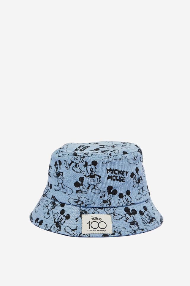 Disney Kids Bucket Hat, LCN DIS MICKEY MOUSE/DENIM REPEAT