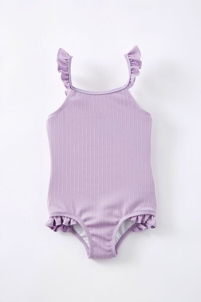 Macacão - Heather One Piece, LILAC DROP/CRINKLE