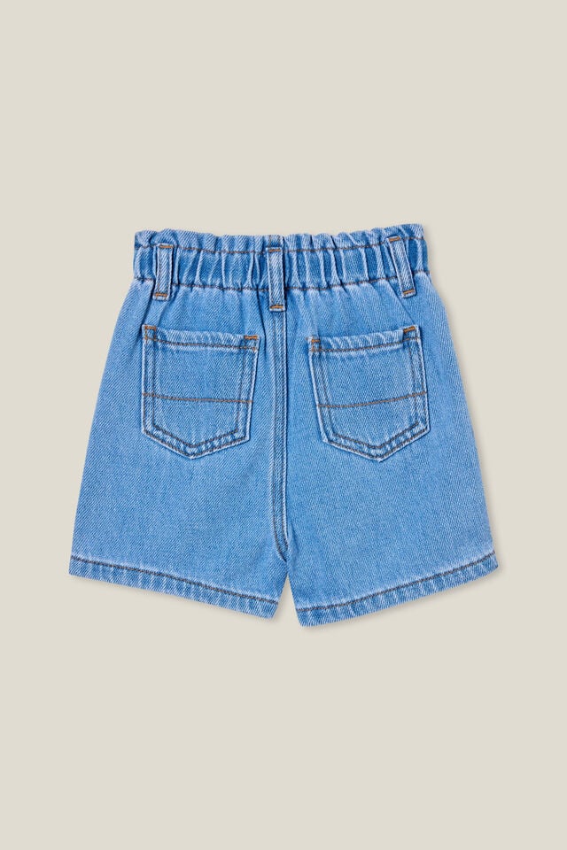 Anna Paperbag Relaxed Short, BYRON MID BLUE