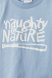 Jamie Short Sleeve Graphic Print Tee - License, LCN NBN DUSTY BLUE/NAUGHTY BY NATURE - alternate image 2