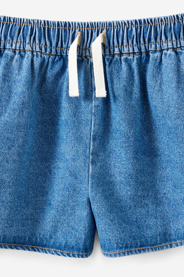 Gigi Woven Short, LIGHT WASH