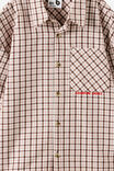 Billy Boxy Skate Shirt, WASHED STONE/ROCKY ROAD CHECK - example image 2