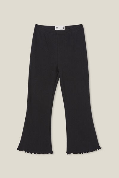 Francine Flare Pant, BLACK RIB