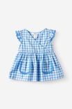 Charlie Baby Doll Dress, BLUE BONNET/VANILLA GINGHAM - example image 2