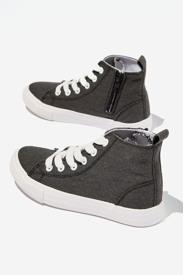 Classic Canvas High Top Trainer, PHANTOM WASHED CANVAS