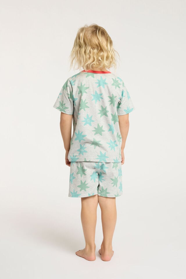 Jordan Short Sleeve Pyjama Set, CLOUD MARLE/GEO STARS