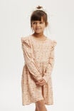 Indie Ruffle Long Sleeve Dress, PINK TINT/MIMI DISTY - alternate image 1