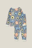 Chuck Long Sleeve Pyjama Set Licensed, LCN MEN STEEL/MR.MEN PARTY - alternate image 3