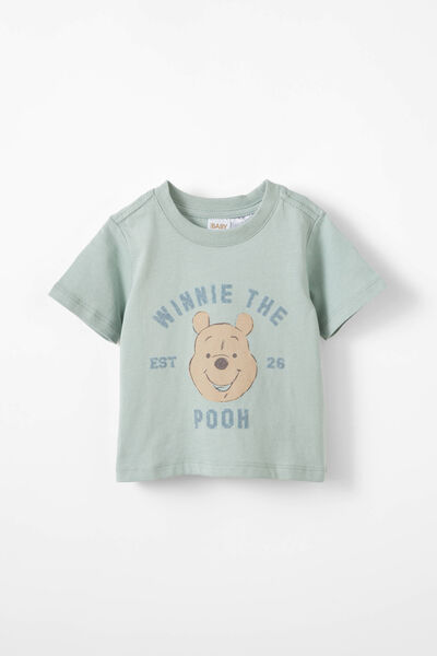 Jamie Short Sleeve Graphic Print Tee - License, LCN DIS STONE GREEN/WINNIE THE POOH