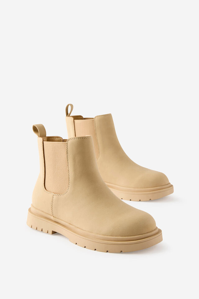 Kids Stretch Gusset Boot, SEMOLINA