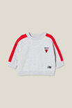 Alex Drop Shoulder Sweater Lcn, LCN NBA CLOUD MARLE/CHICAGO BULLS LOGO - alternate image 1