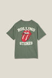 Rolling Stones License Quinn Short Sleeve Tee, LCN BRA SWAG GREEN/ROLLING STONES - alternate image 3