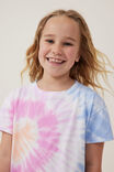 Camiseta - Poppy Short Sleeve Print Tee, RAINBOW LOVE/TIE DYE - vista alternativa 4