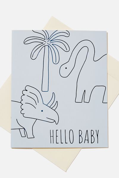 Baby Gift Card, HELLO BABY/DINO