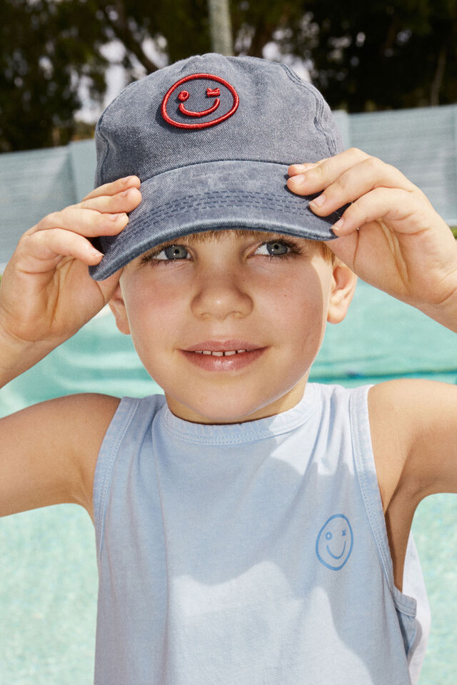 Kids Fun Day Club Cap, SQUID INK/FUN DAY CLUB
