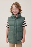 Lenny Longline Puffer Vest, SWAG GREEN CORE - alternate image 1