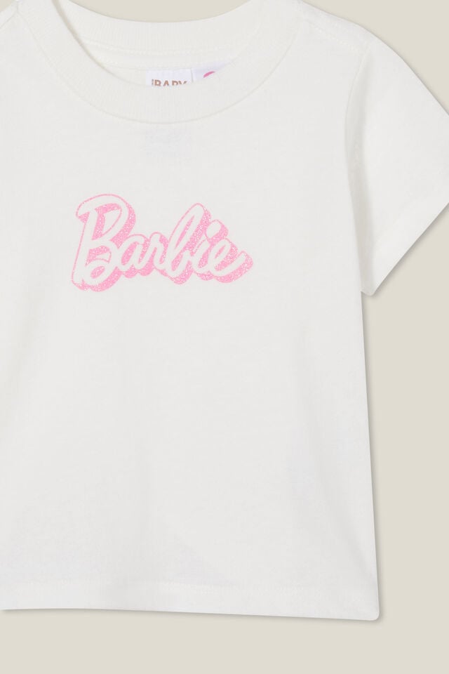Barbie Jamie Short Sleeve Tee, LCN MAT VANILLA/GLITTER BARBIE