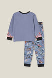 Ace Long Sleeve Pyjama Set Licensed, LCN MAT STEEL/HOT WHEELS FLAMES - alternate image 3