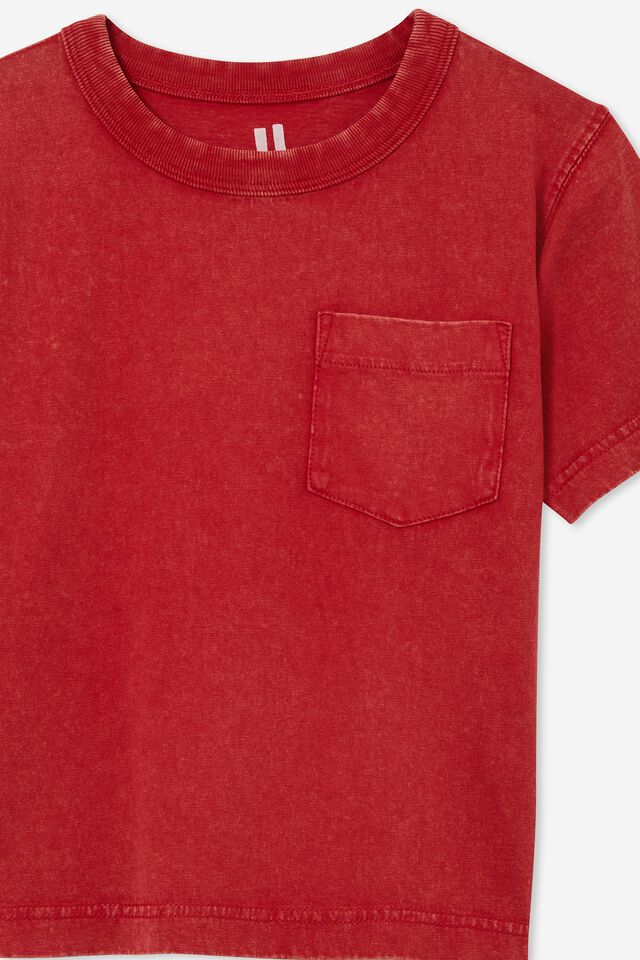 The Essential Short Sleeve Tee, LUCKY RED WASH