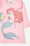 The Little Mermaid Maddi Long Sleeve Flutter Nightie, LCN DIS BLUSH PINK/ARIEL BFF - alternate image 2