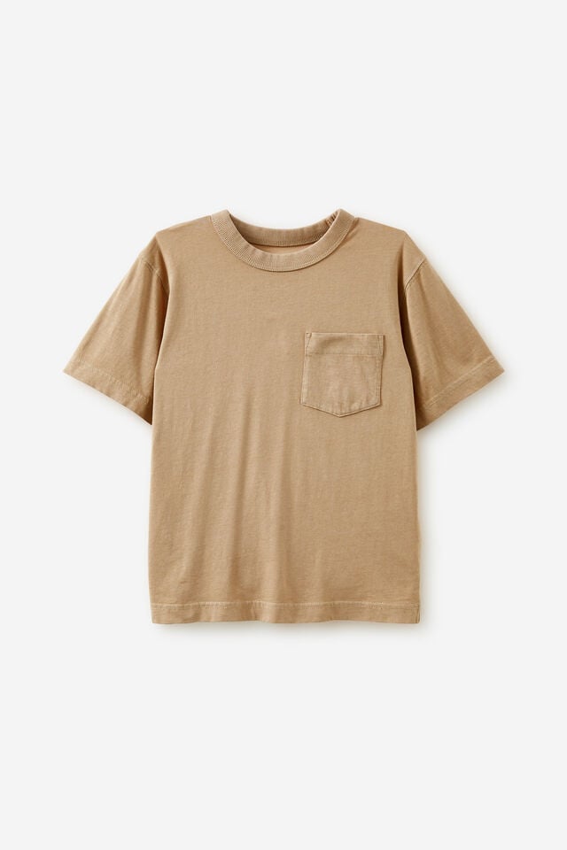 The Essential Short Sleeve Tee, TAUPY BROWN WASH