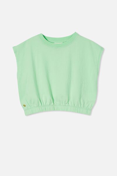 Colette Crop Tee, WASHED SPEARMINT