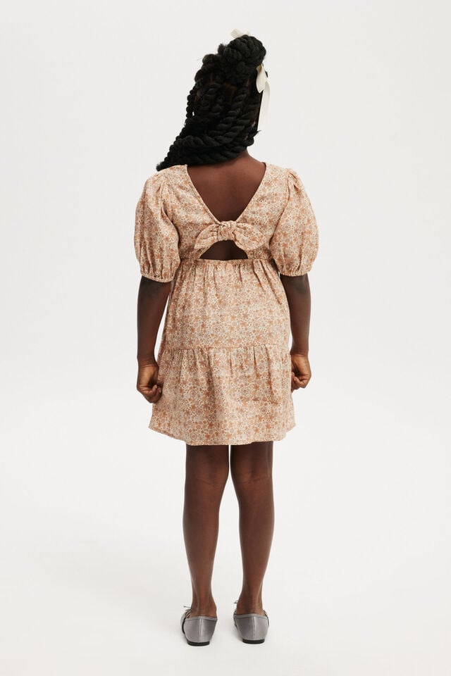 Georgia Short Sleeve Dress, PINK TINT/MIMI DITSY