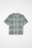 Cabana Short Sleeve Shirt, SWAG GREEN/TILE PALM - alternate image 1