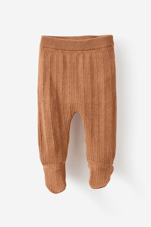 Organic Blend Knit Legging, CARAMEL FUDGE MARLE