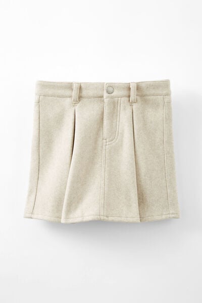 Brooklyn Box Pleat Skirt, DARK VANILLA